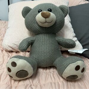 Spark Create Imagine Knit Plush Bear, Brown-Gray Soft